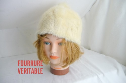 Toque ancienne vison - toque,