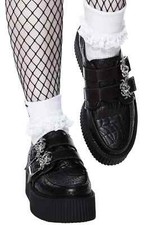 KILLSTAR Dead'N'Enterrée Creepers Noir Chaussures Arraignées Gothique Solution