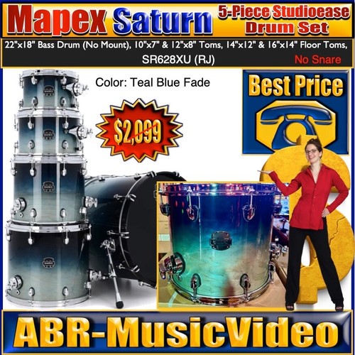 Mapex saturn studioease - mapex, 5-pc