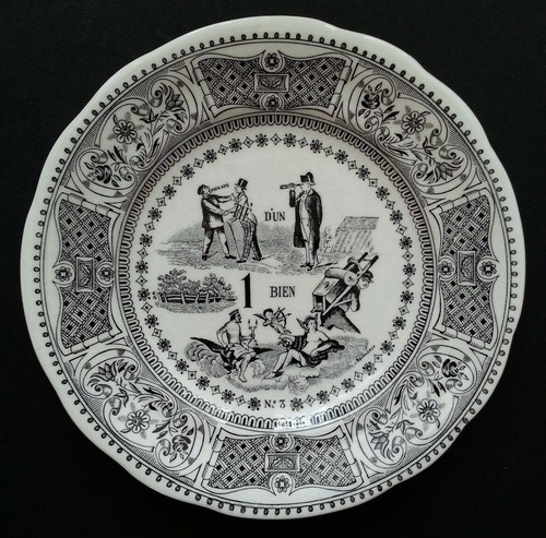 Superbe assiette parlante - parlante, en