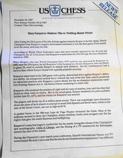 1987 [ World Chess Championship] Kasparov Conserve Title En Palpitant Match Fini