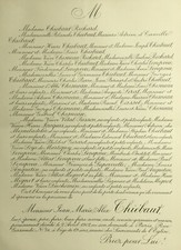 THIEBAUT Richard Chesneau Lenepveu FAIRE PART Lerat Supervielle Anquetin 1902
