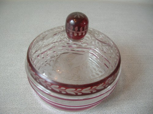 Ancienne bonbonnière pot - , en