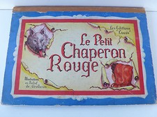LE PETIT CHAPERON ROUGE  LIVRE A SYSTÈME  GROLLERON  À RESTAURER