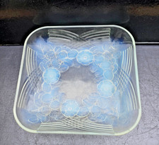 JULIEN FRANCE GRANDE COUPE CREUSE VERRE OPALESCENT ART DECO  NO SABINO ETLING