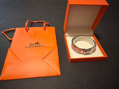 Hermès clic silver pink - h,