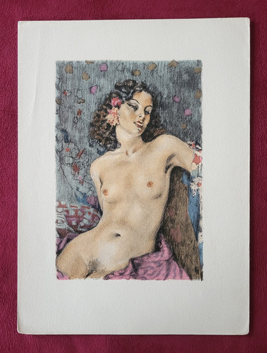 Gravure erotique ancienne - ancienne,
