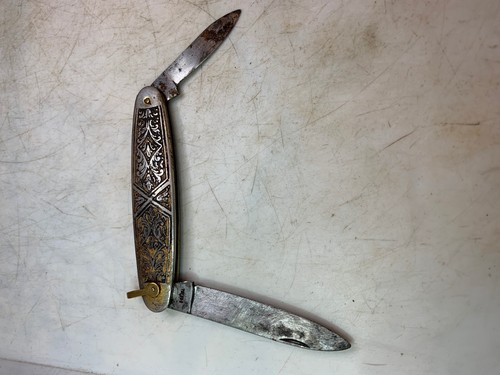 Ancien canif decore - ancien,