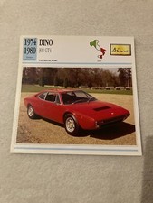 CARTE FICHE AUTO DINO 308 GT4