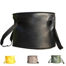 Seau Pliable 20L, Noir Sac à
