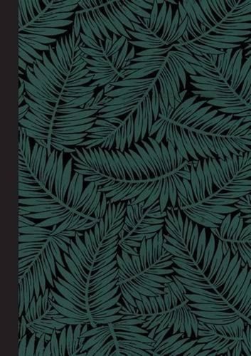 Carnet blanc motif feuillage - carnet, blanc,