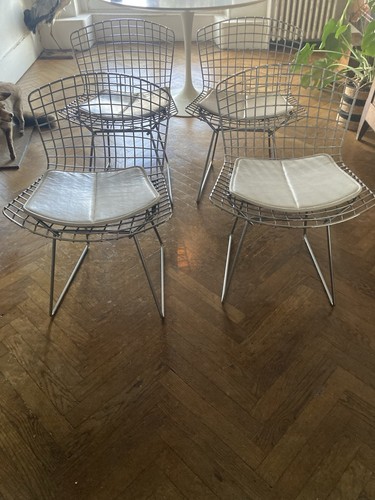 Quatre chaises bertoia - chaises,
