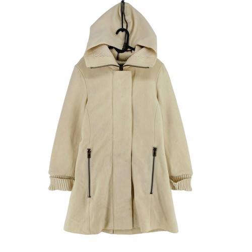Manteau capuche laine - capuche,