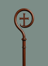 Bâton de crosse évêque en