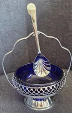 Sucrier verre bleu cobalt - sucrier,
