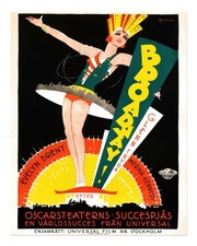 Vintage Broadway art mural
