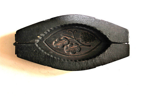 Ancien moule beurre bois - en,