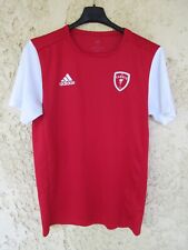 Maillot A.S CANNES ADIDAS training football shirt maglia rouge S