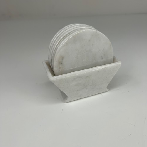 Marble round coaster 5 - marble,
