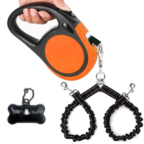 Laisse extensible double - extensible,