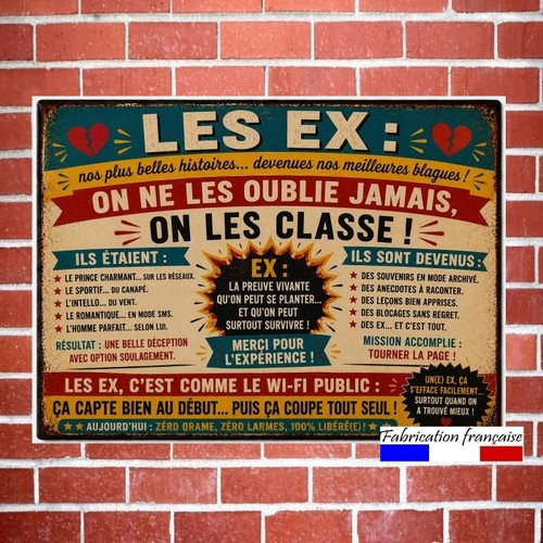 Plaque aluminium vintage - plaque,