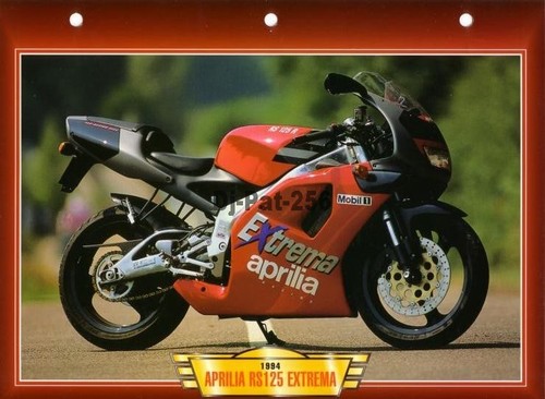 Fiche moto aprilia rs - rs, 125