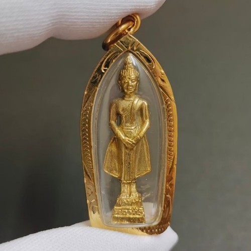 Standing buddha thai amulet - standing,