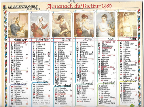 Calendrier des postes - postes,