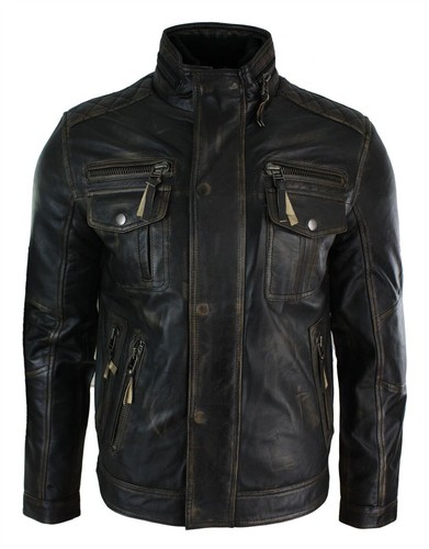Veste militaire cuir homme - veste,