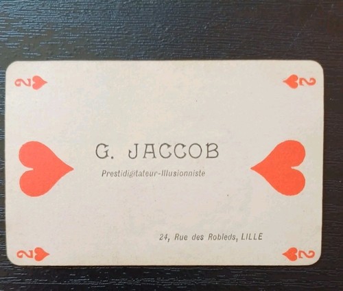 Rare carte visite magicien - de,