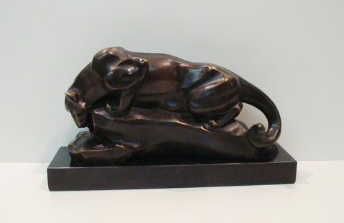 Statue sculpture cougar - statue,