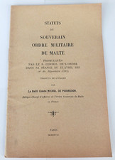 Statuts du souverain ordre