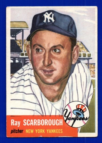 Ray scarborough yankees 1953 - ray,