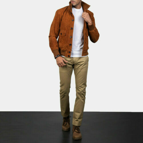Neuf véritable daim veste - daim,