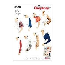 US8506A Patron de Couture Papier Blanc A | 10-12-14-16-18-20-22 US FR 38 à 50