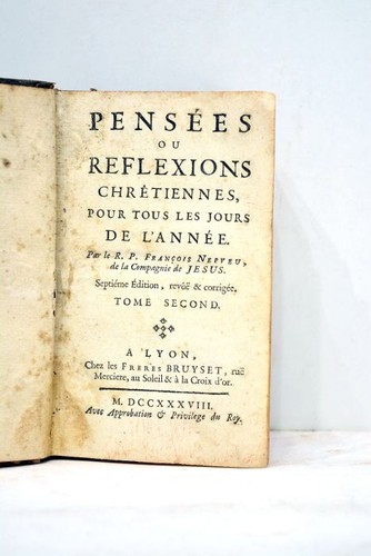 Livre ancien nepveu reflexions - ancien,