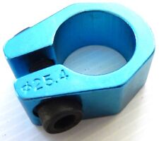 COLLIER ALUMINIUM BLEU POUR TIGE DE SELLE BMX DIAMÈTRE 25.4 NEUF 