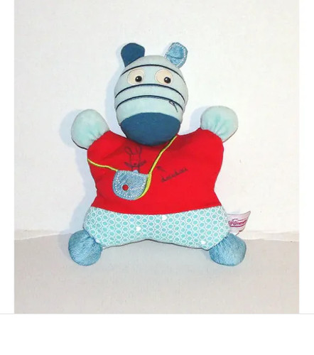 Doudou zèbre ane - doudou,