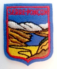 Écusson ancien SERRE-PONÇON Hautes-Alpes et Alpes-de-Haute-Provence - feutrine