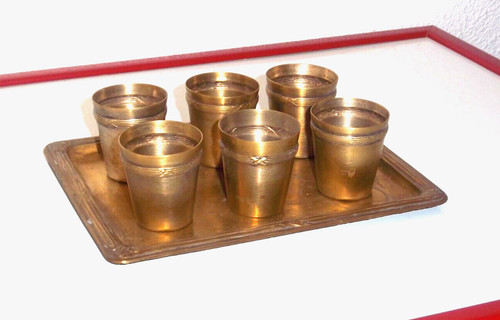 Service liqueur plateau - service, a