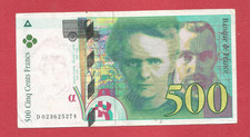 dernier billets de 500 frs