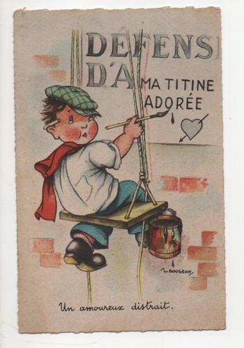 Cpa illustrateur gougeon - cpa, un
