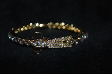  Crystal Scissors Bracelet Salon Hairdresser Barber Tailor Magnetic Golden Tone