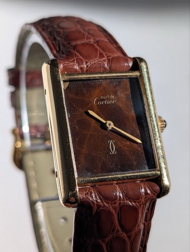 Cadran marron cartier - must, de