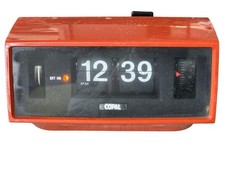 Réveil électrique COPAL 60Hz rouge fonctionne vintage rétro testé