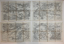 LOT 4 PETITES CARTES ETAT MAJOR MELUN Type 1889