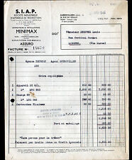 AUBERVILLIERS (93) APPAREILS de PROTECTION / EXTINCTEURS MINIMAX "S.I.A.P." 1946
