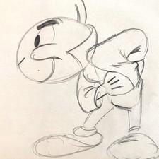 Jiminy Cricket Original Animation Drawing (Walt Disney 1940's) + CERTIFICATE