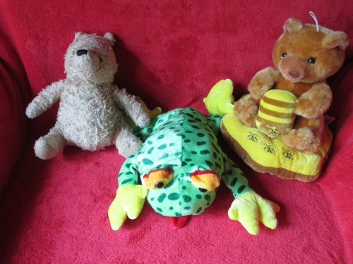 Lot peluches ours grenouille - ours,