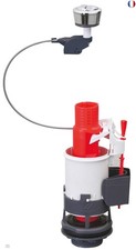 Wirquin 10723580 Mécanisme chasse d'eau wc double chasse avec bouton poussoir à 